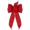 Northlight Glittered 6-Loop Christmas Bow Decoration - 9" x 14" - Red
